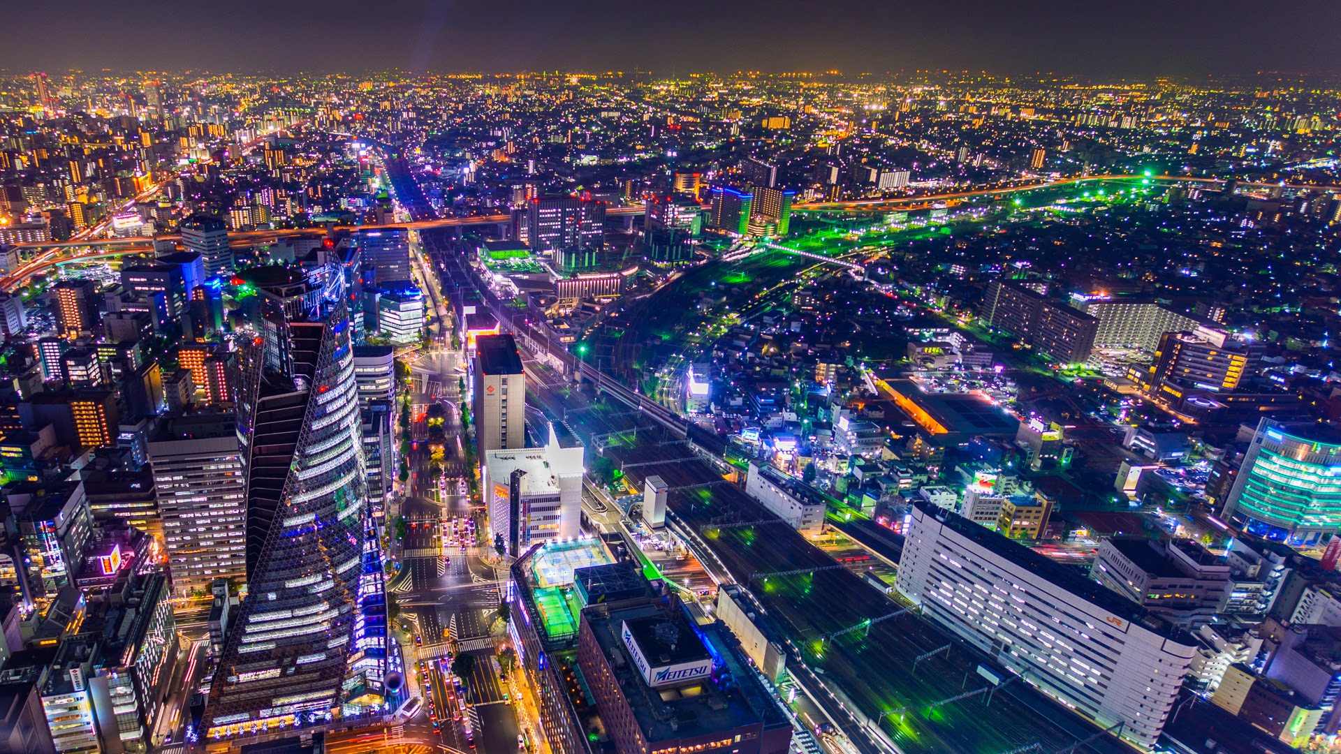 NAGOYA timelapse night 2015 4K(QFHD) resolution TimeLapse 4k