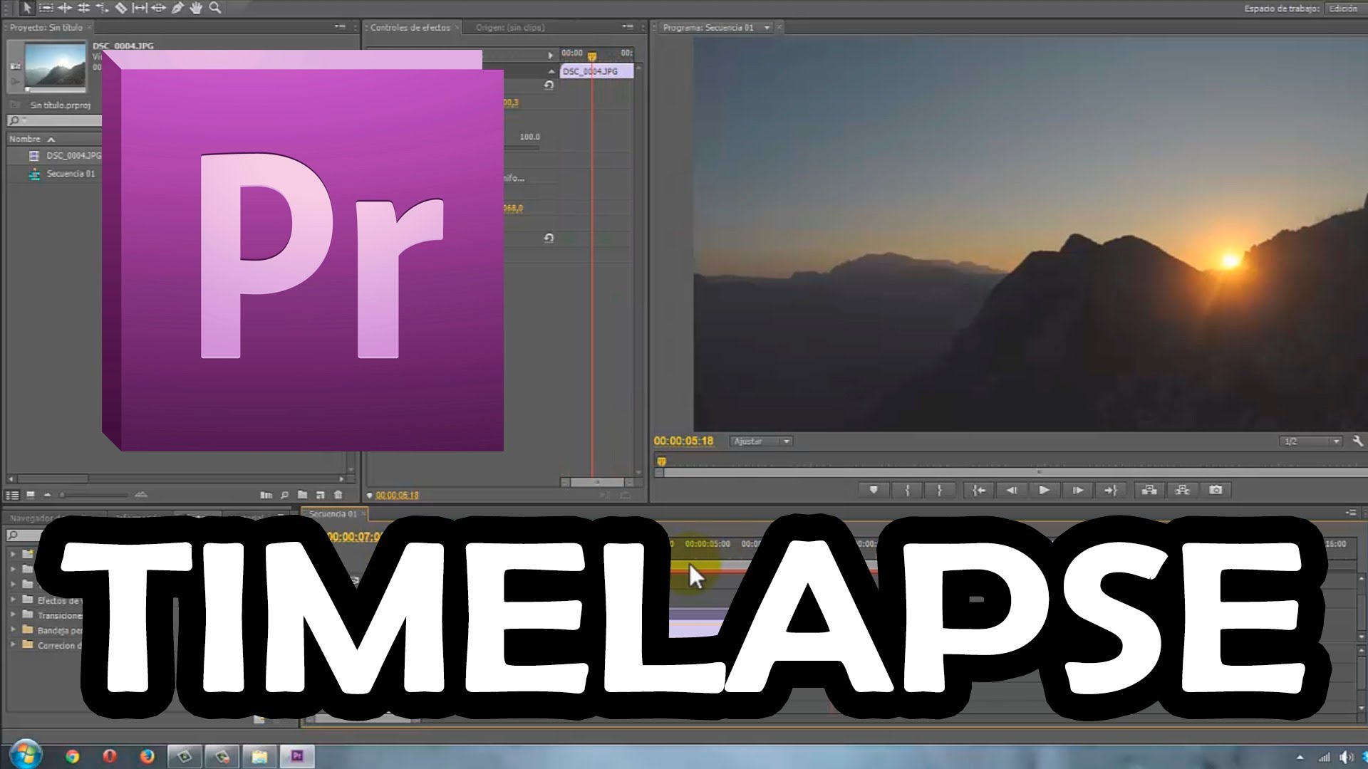 Como hacer time lapse